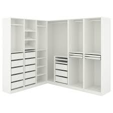 The ikea pax corner wardrobe (122'' x 122'') is a versatile organization system that can be adjusted to create the perfect storage solution for the user's clothing collection. Pax Corner Wardrobe Ikea