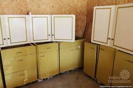 harvest gold kitchen cabinets vintage