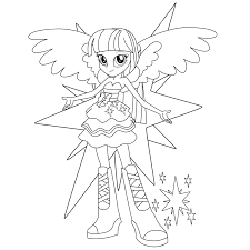 My Little Pony Equestria Girl Kleurplaat