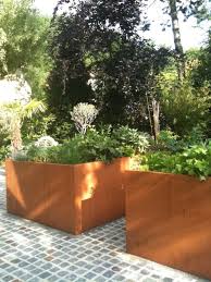 Potager Corten Luxembourg Www Vereal Lu Outdoor Planters Garden Planters Garden Pots