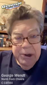 RIP George Wendt!, Enjoy the largest open tab in the sky. Cheers!, Thank  you!, #cheers #TheKirtlandshow #greeniesportscards #friends