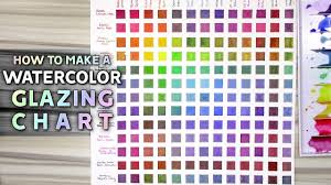 how to make a watercolor glazing chart tutorial