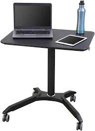 40'' computer desk pc laptop study writing table workstation student desk home office furniture. Amazonsmile Pneumatic Adjustable Height Laptop Desk Cart 28 Black Black Office Products Laptop Desk Desk Computer Desk