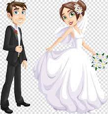 Bride And Groom Illustration Wedding Invitation Bridegroom Two People Wedding Transparent Bride And Groom Cartoon Wedding Invitations Silhouette Bride Groom