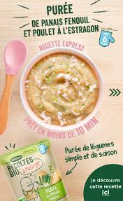 Puree De Panais Fenouil Et Poulet A L Estragon Bledina Recette En 2020 Panais Puree De Panais Recette