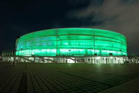 The municipal stadium in wrocław, poland, (polish: Mecz Slask Wroclaw Lechia Gdansk Stadion Wroclaw