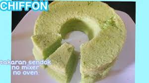 It is simple, it is fast, it tastes yummy. Chiffon Pandan Takaran Sendok No Mixer No Oven Youtube