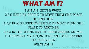 How to play look at the 4 images and try to guess the 6 letter. What Am I Puzzle With Solution