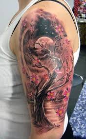 3d Cherry Blossom Tree Tattoo On Arm For Women And Men Picture Tattoos Blossom Tree Tattoo Tattoos