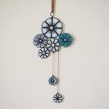 花ユレル 壁飾り stainedglass ステンドグラス工芸品 壁飾り グラスアート