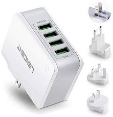 Amazon Com Multiple Usb Wall Charger 22w 4 4a Lencent 4 Port Usb Travel Adapter All In One Usb Charge Usb Wall Charger Travel Adapter Travel Adapter Plugs