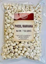 Spicy World Phool Makhana Fox Nut Popped Lotus Root Seed Popped Water Lily Seeds 200g 7oz Plain Raw Uncooked All Na Lily Seeds Spicy Fresh Spices