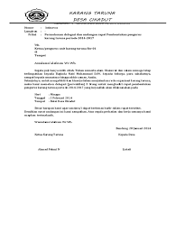Format contoh surat undangan pembentukan panitia karang taruna yang baik dan benar 2019. Surat Delegasi Repaired