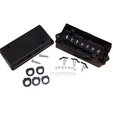 A breakout box is typically a box wherein the input is passed to the output, with a set of this occurs even with wiring as short as 1~2ft., and with the typical trailer brake wiring that can be 30ft or longer. Maxxhaul Harness Junction Box For 7 6 Way Trailer Wire Connectors 80763 The Home Depot