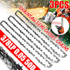 In 1974, low profile chains were developed by oregon to reduce the chances of kickback. Outdoor Power Equipment 3pcs 14 Bar Chainsaw Semi Chisel Chain 3 8 Low Profile 043 50dl For 14 Home Garden