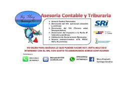 También se presentan las diferentes. Asesoria Contable Y Tributaria 4 Photos Business Service Villas Del Iess Mz1 Villa5 Milagro Ecuador