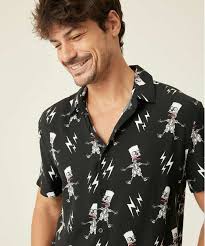 Camisa Masculina Estampa Bart Simpsons