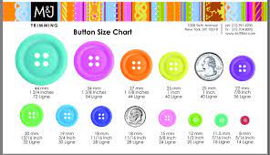 Button Size Chart Size Chart Sizing Chart Sewing Tutorials