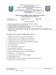 Demikianlah contoh soal teks diskusi pilihan ganda dan jawabannya. Soal Essay Mapel Pts Genap 1920 Prodas