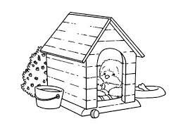 Here is a d for dog coloring sheet for your preschoolers. Dog Kennel 62462 Buildings And Architecture Printable Coloring Pages