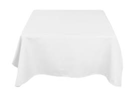 Nappe coton blanc granité pour table carrée ou ronde. Nappe Carre Polyester Blanche 225 X 225cm Elegant Event Essentials