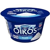 Danimals crunchers, dannon drinks, oikos dips and the coffee house selects are now . Dannon Oikos Greek Nonfat Yogurt Plain Allergy And Ingredient Information