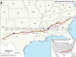 Interstate Map Texas Louisiana Mississippi Alabama Georgia Southcarolina Usa Vacation Trips Map Road Trip