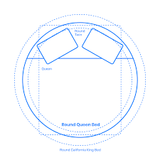 A king size bed offers ample room for stretching out, while a queen size bed is better for smaller bedrooms. Round Queen Bed Dimensions Drawings Dimensions Com