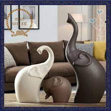 Modern Ornament Elephant Abstract Sculpture Home Decor Living Room Decoration Creative Ceramic Home Decor Wi Living Room Ornaments Living Room Decor Egg Design