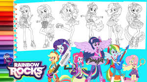 Just like going to a friend's house after school, the. Coloring My Little Pony Rainbow Rocks Equestria Girls Mewarnai Kuda Poni Youtube