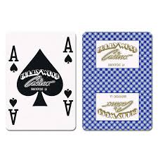 These cards do not have a hole drilled or cropped corners. Hollywood New Uncancelled Casino Playing Cards Casino Supply