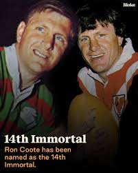 Ron Coote has been named as the 14th Immortal 👏 // #blokeinabar