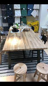 ikea skogsta 235x100 dining room table rustic dining table kitchen addition