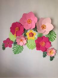 Moana Wall Flowers Paper Flower Wall Decoration Birthday Wall Flowers Flower Backdrop Paper Flower Back Paper Flower Wall Paper Flowers Paper Flowers Craft