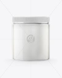 Download Coconut Oil Jar Mockup Front View In Jar Mockups On Yellow Images Object Mockups PSD Mockup Templates