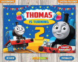 Birthday Thomas The Train Background Thomas Birthday Backdrop Thomas And Friends Backdrop Thomas