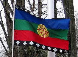 Ando con la bandera mapuche porque ellos no han podido ser libres y el estado no se ha hecho cargo de ando con la bandera porque soy mapuche. Presentacion De La Bandera Mapuche Chile 1992 Werken Rojo