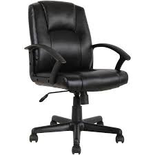 Set Of 6 Mainstays Mid Back Leather Office Chair Black Office Chair Leather Office Chair Black Office Chair