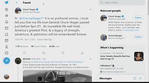 This is the down home pe. Chuck Yeager Us Test Pilot Who Broke Sound Barrier Dead At 97 Cbs8 Com