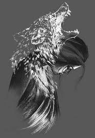 Black And White Wolf Tattoo Ideas 73 Amazing Wolf Tattoo Designs Mens Craze Raven Art Wolf Tattoos Drawings