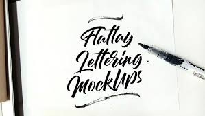 Lettering Mockup Images Lettering Mockup Typography