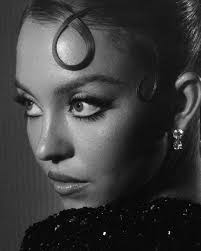 Euphoria" actress Sydney Sweeney appeared to have stepped out of a classic  film with her black and white snaps featuring the dazzling black gown she  wore at the 2025 Met Gala. #MetGala (