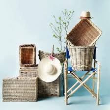 Le Havre Rattan Truhe Ca 69x49x56cm Truhe Holzfarben Und Wohnaccessoires