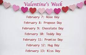 Valentines Week Days List 2021 Check Out Valentine Week List Of Rose Propose Chocolate Promise Teddy Hug And Kiss Day Cbse board 2021 examination date sheet / timetable.