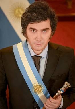 El presidente Javier Milei, generada por IA