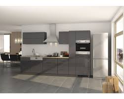 Cuisine Complete Held Mobel Mailand 330 Cm Graphite A Haute Brillance Equipee Avec Appareils Electriques Hornbach Luxembourg