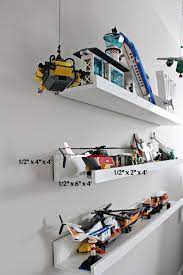 Some of them need woodworking skills but some other are simply repurposing things or using just several pieces you can buy and connect together. Diy Lego Ausstellungsregal Schmierfink Aus Ausstellungsregal Diy Lego Schm Schmierfink Shelf Organiz Lego Display Shelf Lego Bedroom Lego Display