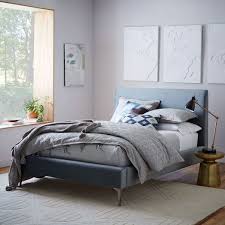 Andes Deco Upholstered Bed Contemporary Bedroom Furniture Upholstered Beds Bedroom Furniture