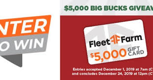 Maybe you would like to learn more about one of these? Fleet Farm 5 000 Big Bucks Giveaway Sweepstakes Farm Gifts Sweepstakes Fleet Farm
