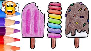 Free printable coloring pages for kids. Learn How To Draw And Color A Popsicle Ice Cream Coloring Pages Draw With